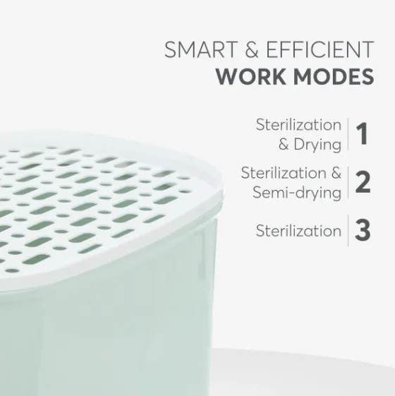 Sterilizator și uscător de biberoane 2 în 1 KikkaBoo Cleo Sterilizator și uscător de biberoane 2 în 1 KikkaBoo Cleo