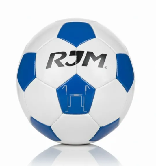 Футбольный мяч Size 5 Machine-Stitched сине-белый, код 2122D