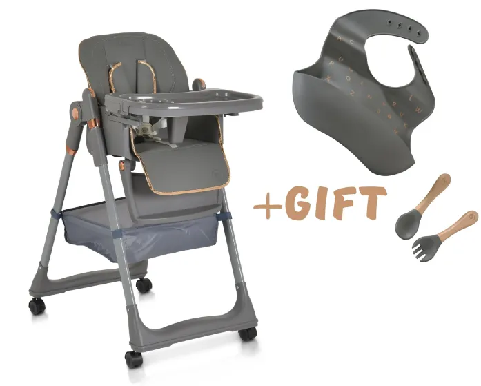Стульчик для кормления Moni Lindo Grey
