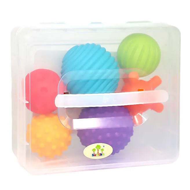 Set mingi viu colorate de diferite forme în cutie de plastic 6 buc, cod 1111D