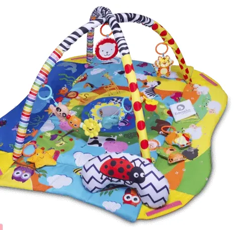 Covoraș pentru copii Lionelo Anika Plus Blue Yellow