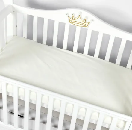 Cearșaf de pat pe elastic PernaMea Ivory, 120x60 cm