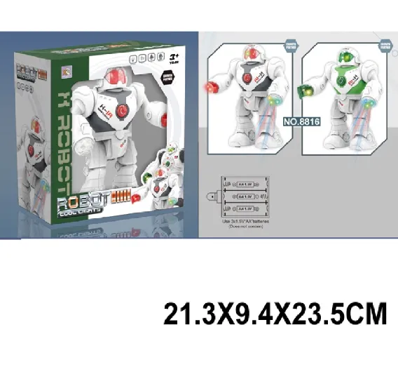 Robot pe baterii, cu sunete si lumini