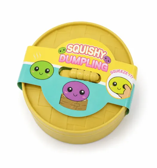 Jucarie antistres Dumpling 8,5 cm, bej, cod 2824D
