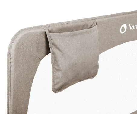 Barieră de protecție pentru pat Lionelo Hanna Beige Melange, 150 cm Barieră de protecție pentru pat Lionelo Hanna Beige Melange, 150 cm