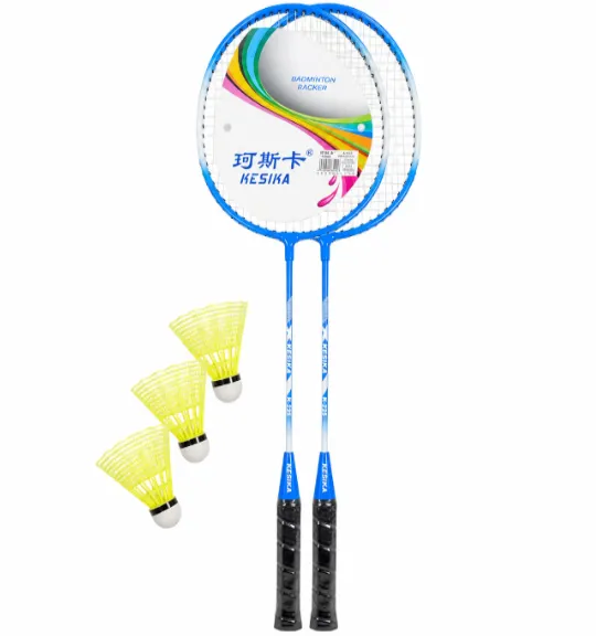 Rachete de badminton cu volane, albastre, KS1011-1, cod 10290b