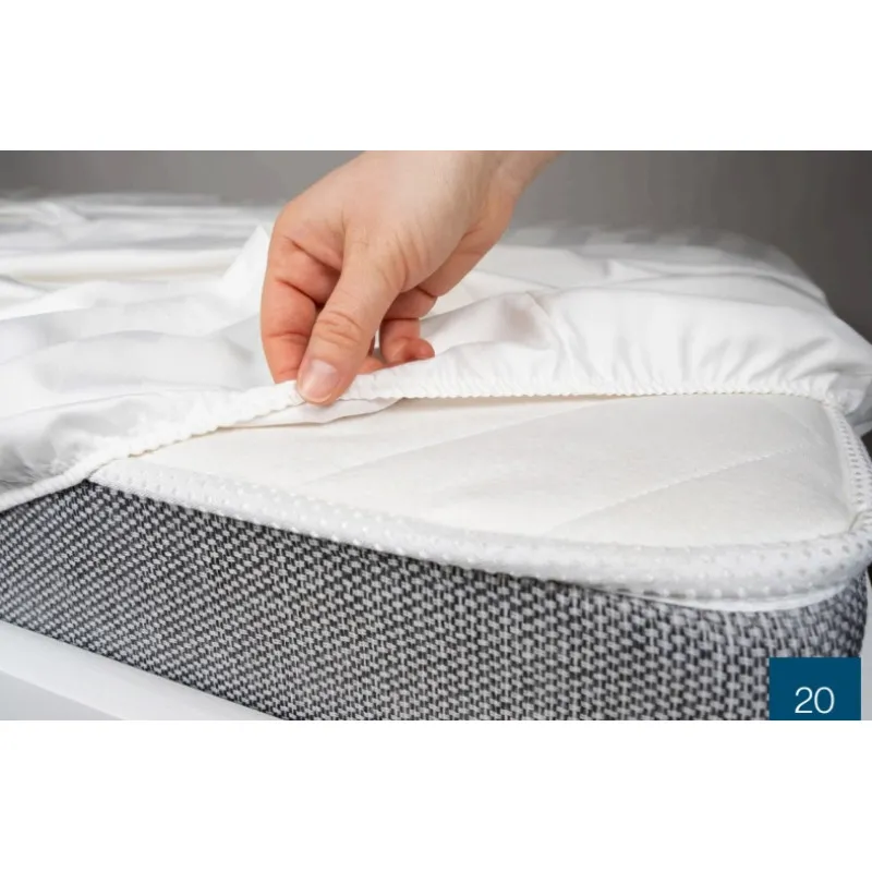 Cearsaf cu elastic JERSEY 160×80 cm Eucalyptus (MDJ-101) alb Cearsaf cu elastic JERSEY 160×80 cm Eucalyptus (MDJ-101) alb