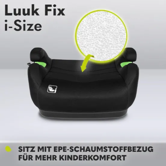 Inaltator auto - buster 22-36 kg Lionelo Luuk Fix i-size Black Carbon Inaltator auto - buster 22-36 kg Lionelo Luuk Fix i-size Black Carbon