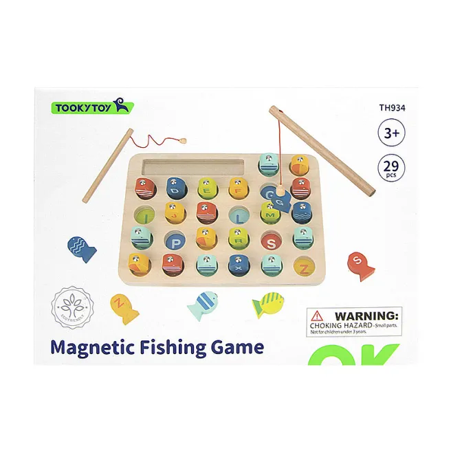 Jucărie din lemn Pescuitul magnetic cu alfabet, cod 57333