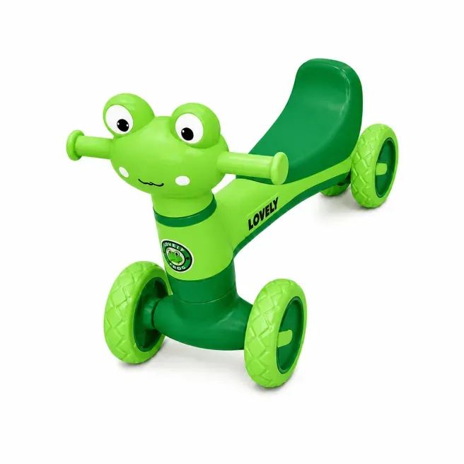 Mașinuță ride-on cu 4 roți, lumini și sunet, cu scaun verde, cod 10189b