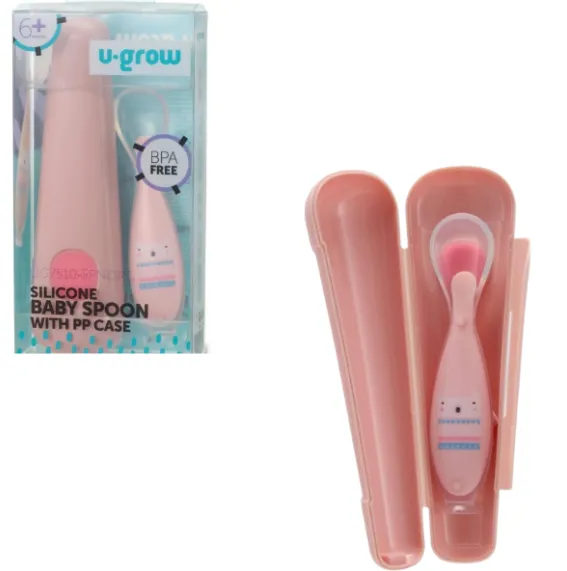 Lingurita din silicon cu suport