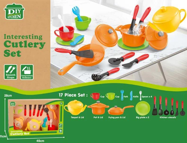 Set de bucătărie cu 17 piese HG-9044