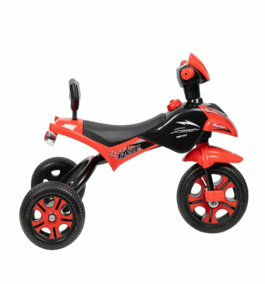 Bicicletă-triciclu pentru copii cu 3 roți, roșie, cod 2110D Bicicletă-triciclu pentru copii cu 3 roți, roșie, cod 2110D