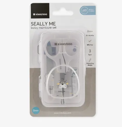 Set de manichiură Kikkaboo Seally Me Purple, 3 piese Set de manichiură Kikkaboo Seally Me Purple, 3 piese