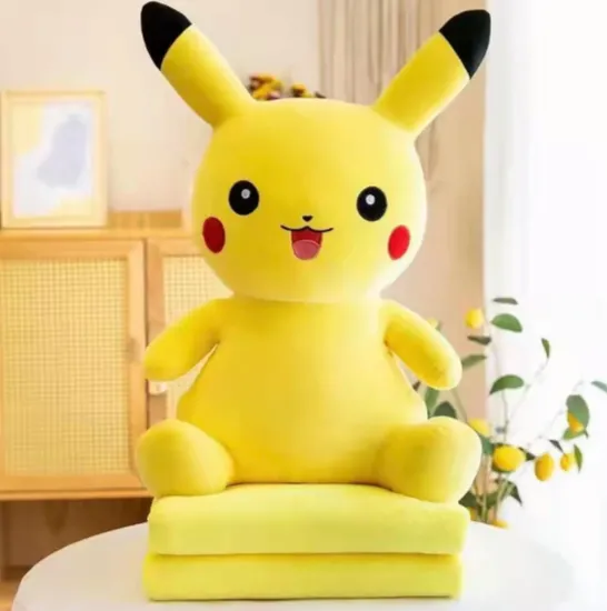 Jucărie din pluș Pikachu 60cm, cu plapumă 1×1.6m (512428)