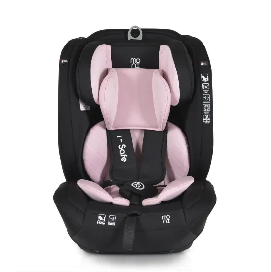Scaun auto 76-150 cm (i-Size) Isofix Moni Isafe Pink Scaun auto 76-150 cm (i-Size) Isofix Moni Isafe Pink