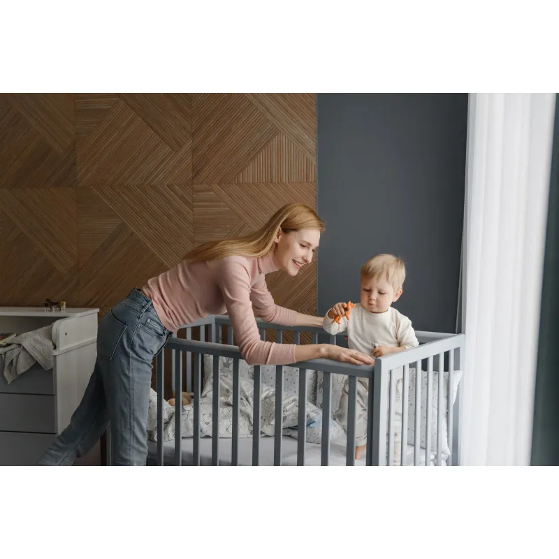 Pătuţ Eucalyptus Mia Plus (DS-502) Gri Pătuţ Eucalyptus Mia Plus (DS-502) Gri