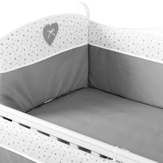 Aparatoare patut (120x60 cm) PernaMea Confort Stele gri Aparatoare patut (120x60 cm) PernaMea Confort Stele gri